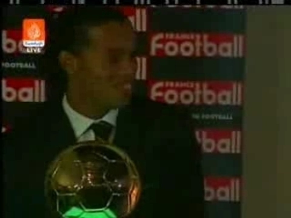 Remise du Ballon d'or 2005 à Ronaldinho