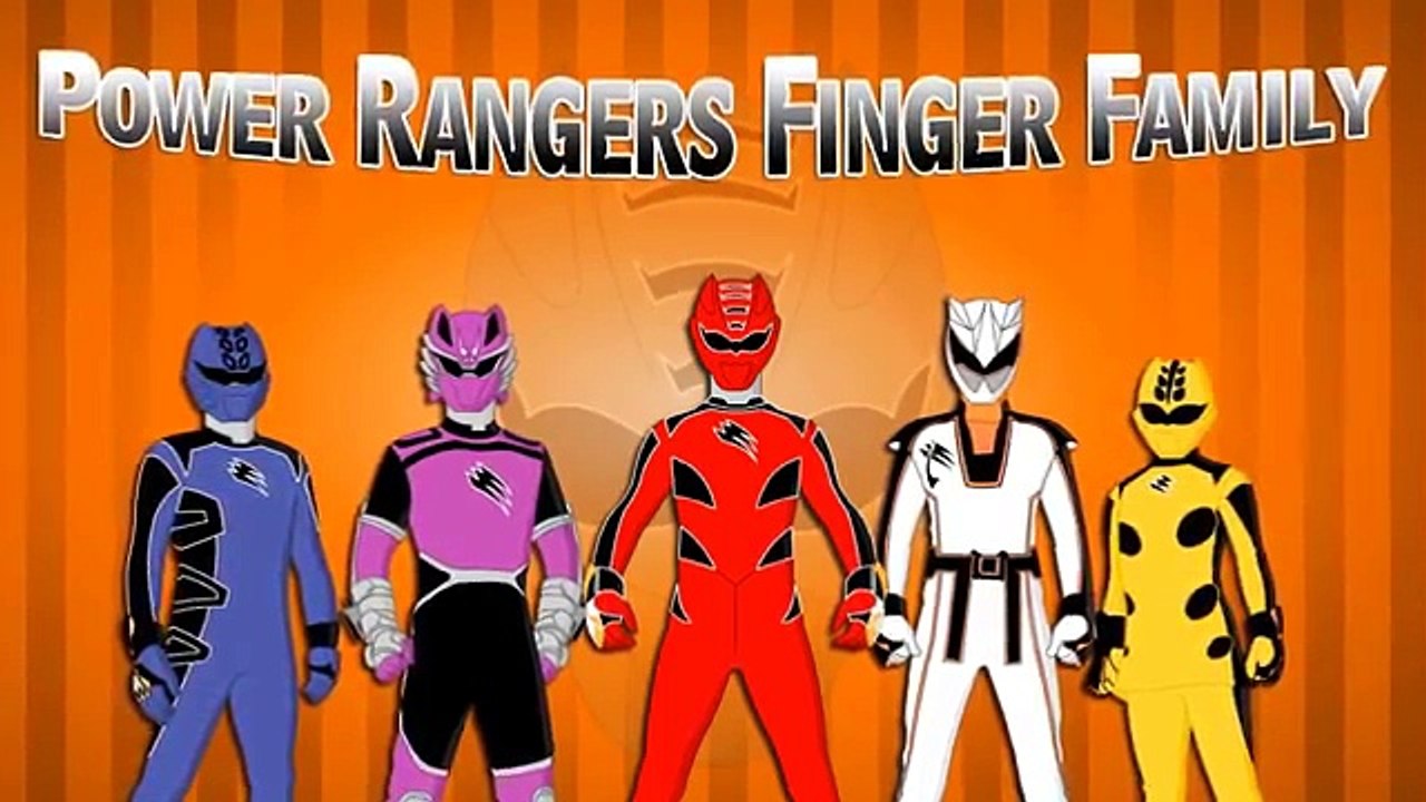 Finger Family Power Rangers Thor Captain America Cartoons | Finger Family Children Nursery