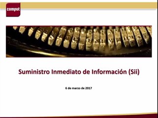 Presentació SII Genèrica, amb temps