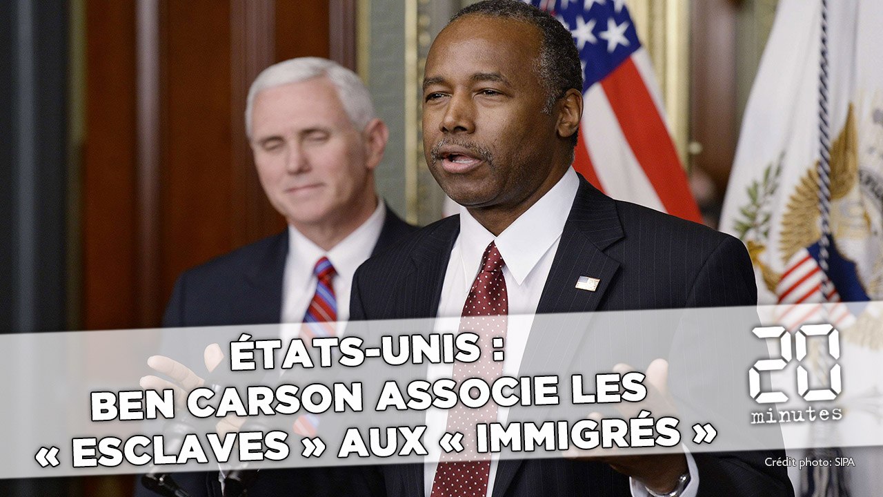 Etats-Unis: Le ministre du Logement associe les esclaves aux immigrés