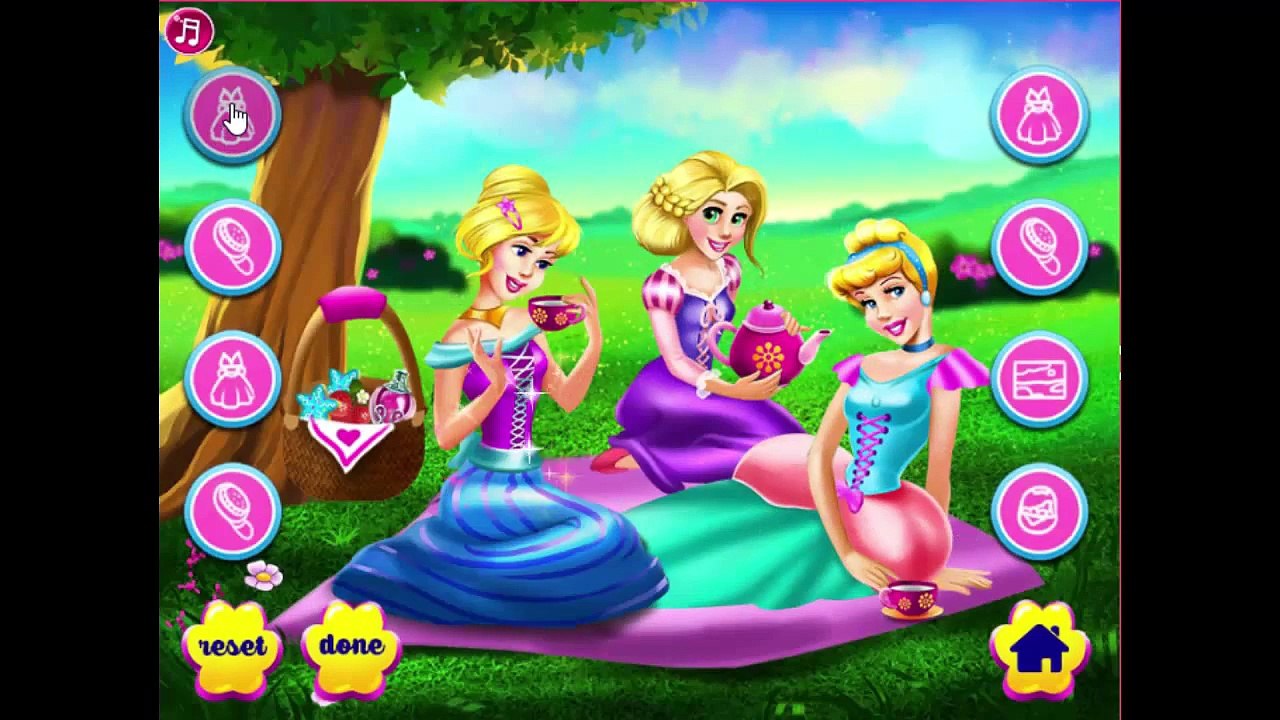 ᴴᴰ ♥♥♥ Disney Princesses Picnic Day - Baby videos games for kids
