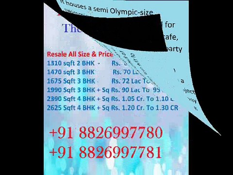 Resale Hi Resale Apartments In Ramprastha City Edge Tower Sec 37D GGN Call +91 8826997780