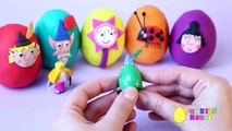 SURPRISE EGGS Ben and Hollys Little Kingdom Push-Along Frog Play Doh Egg Episodes DCTC