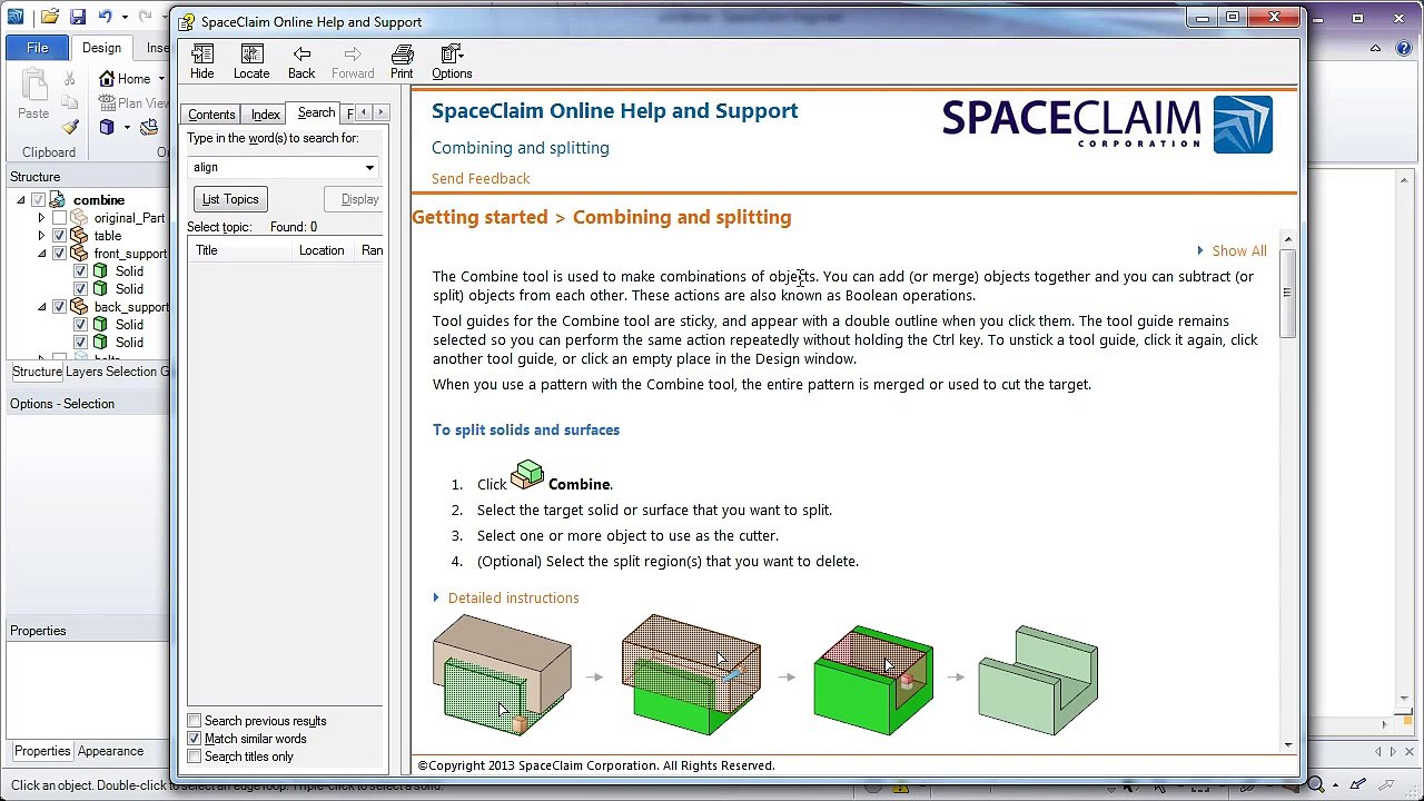 Spaceclaim Basic Combine