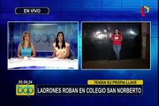 La Victoria: asaltantes ingresan a colegio San Norberto