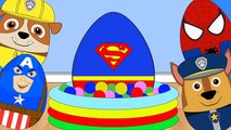 Play Doh Surprise Eggs Toys For Kids Paw Patrol Cars Star Wars Superman Spiderman Minions