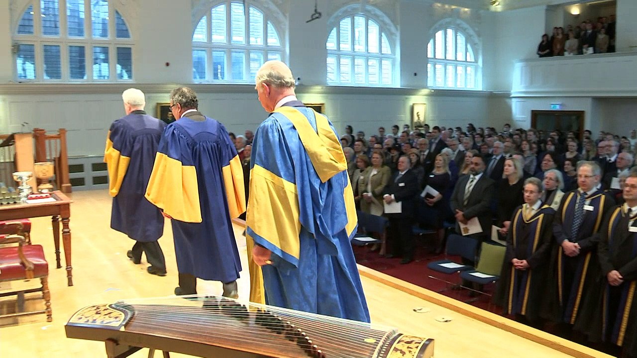 Prince Charles enjoys performances at Royal College of Music