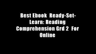 Best Ebook  Ready-Set-Learn: Reading Comprehension Grd 2  For Online