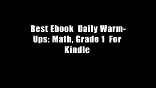 Best Ebook  Daily Warm-Ups: Math, Grade 1  For Kindle