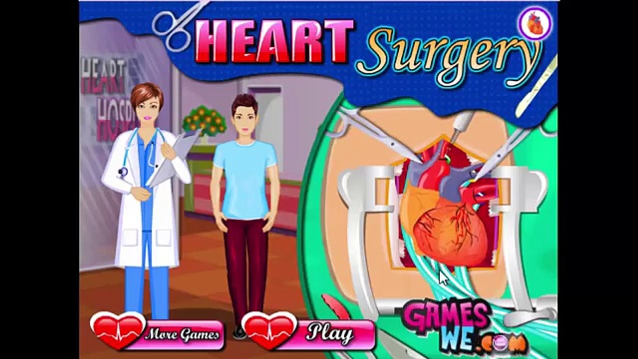 Injury games Open Heart Surgery Set Doctor videos games for kids