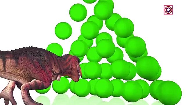 Learn Colors Songs for Children | 3D Dinosaur Colors Fun with Color Balls | Kids Learning
