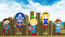 El Capitán América De La Guerra Civil Dedo De La Familia ★ Divertido De Los Superhéroes De Canciones Infantiles Con La Letra Y