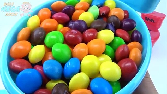 Toilet Cups Candy Skittles Toy Tayo the Little Bus Robocar Poli Blaze and the Monster Mach