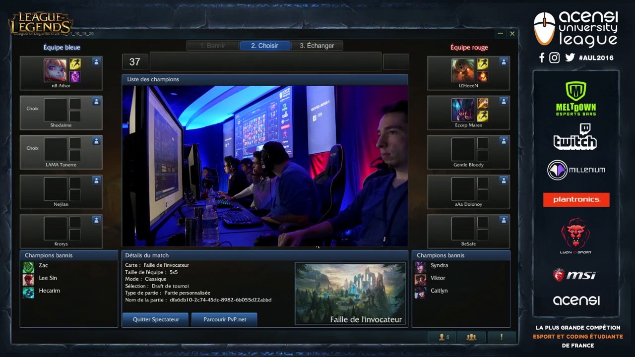 Demi Finale #2 Game 1 - League of Legends - AUL2016