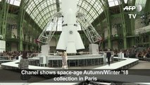 Space-age Chanel show lifts off at Grand Palais in Paris