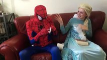 Spiderman Loses His Costume Frozen Elsa Ice Cream Fun Superhero Movie In Real Life In 4K