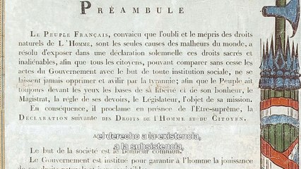 1793 - La primera constitución republicana de Francia | La Constitution des droits de l'homme de 1793 | Musée Carnavalet