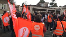 Manifestation des salariés de l'hôpital de Falaise