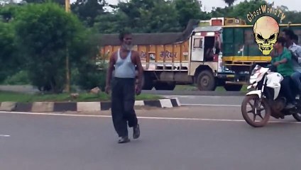 Ghost caught on tape following old man