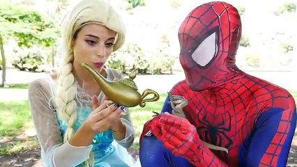 Spiderman Becomes a MERMAID & KISSES ARIEL vs Frozen Elsa! w/ Bad Baby & Joker FUN PRANK!