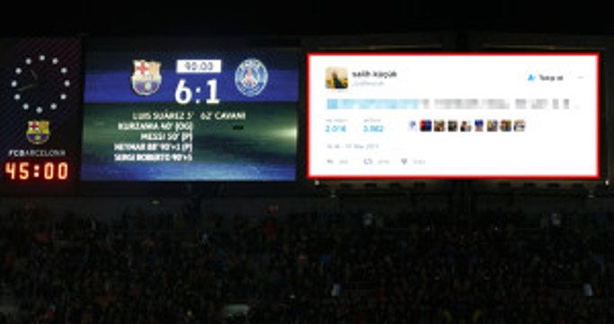 Türk Taraftar, Barcelona - PSG Maçının Sonucunu 1 Gün Önceden Bildi