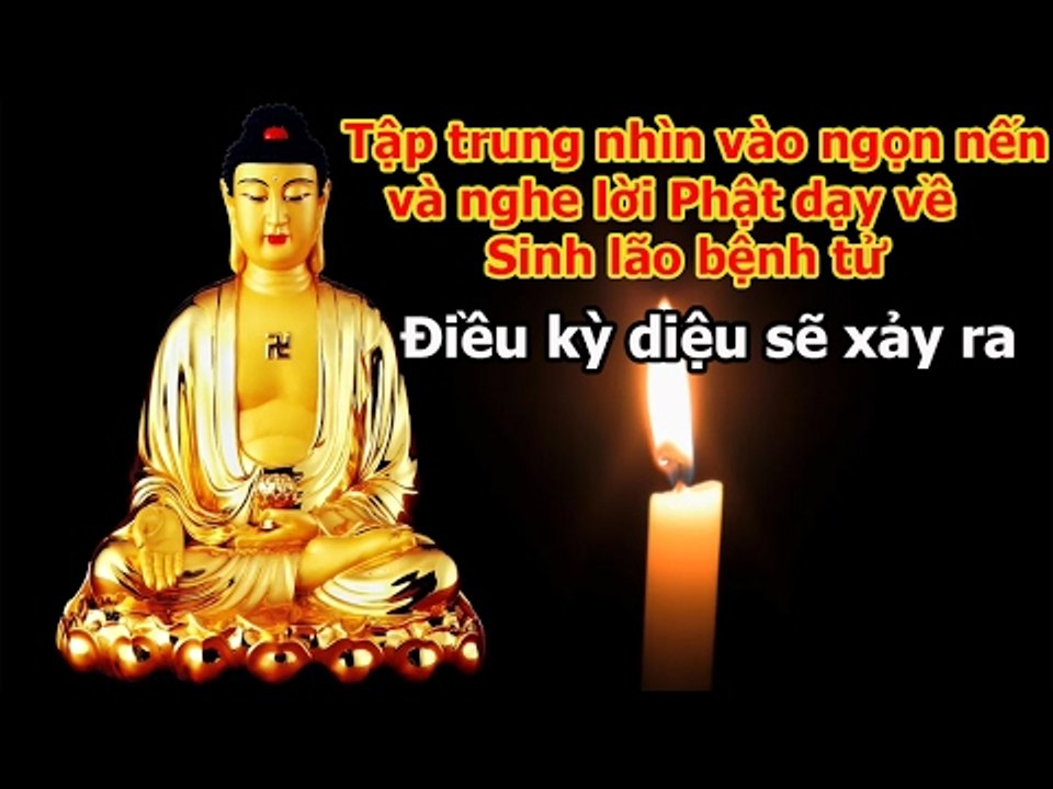 Điều kỳ diệu sẽ xảy ra Khi bạn tập trung vào Ngọn Nến và nghe lời Phật dạy về Sinh Lão Bệnh Tử 