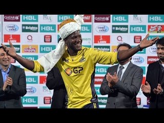 Peshawar Zalmi Captain Daren Sammy Celebrate after winning Psl 2 Final _ PSL Fin