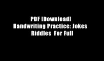 PDF [Download]  Handwriting Practice: Jokes   Riddles  For Full