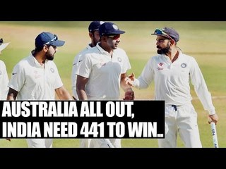 India vs Australia 1st Test: Virat Kohli men need 441 to win Pune Test | Oneindia News