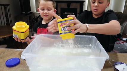 SLIME Recipe! Color Changing GIANT Crunchy FLUFFY SLIME Disaster-__le_dqOn_k
