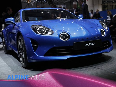 Alpine A110 en direct du salon de Genève 2017