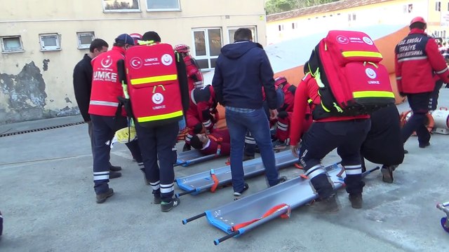 ereglionder.com.tr eregli kandilli armutcuk tatbikat nefes kesti deprem yangin kurtarma arama