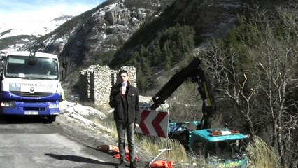 Alpes de Haute-Provence : la circulation de nouveau ouverte après l'accident vers Thorame-Haute