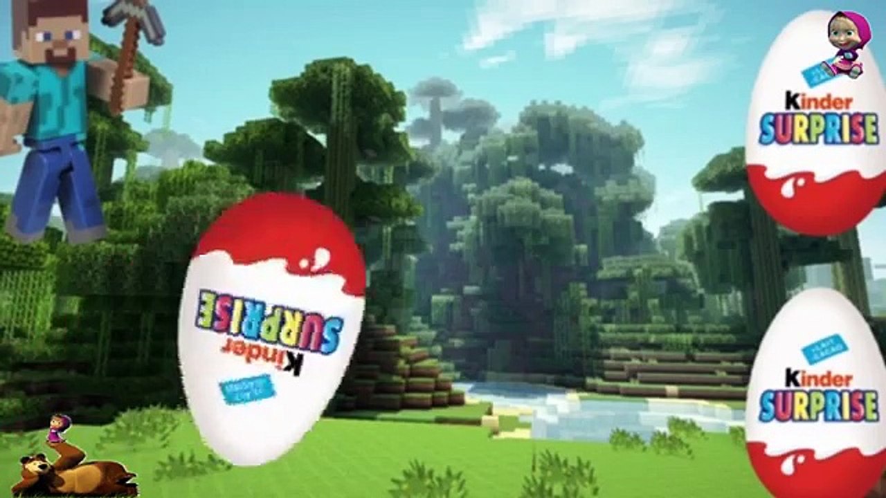Nursery RhymesМайнкрафт Киндер Сюрприз.Майнкрафт Игрушки.Minecraft.Kinder Surprise