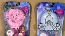 Disney Princess Little Kingdom Makeup! Ciderella Shimmer Eyeshadow Compact! Aurora Cosmetics!
