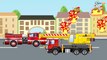 El Camión de bomberos es Rojo y amigos carros | Dibujos educativos para niñas y niños