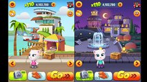 Talking Tom Gold Run - Neon Angela VS Frosty Tom - x110 Max Stats