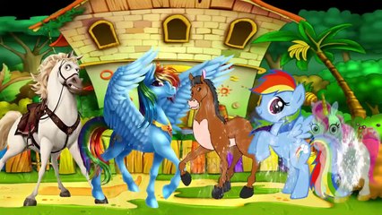 Horse Finger Family | Jumping Doll Funny Rhymes For Children | LIttle Champs Funny Songs |