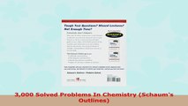 3000 Solved Problems In Chemistry Schaums Outlines EBook PDF