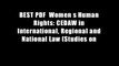 BEST PDF  Women s Human Rights: CEDAW in International, Regional and National Law (Studies on