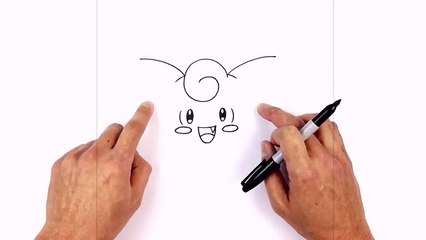 How to Draw Clefairy- Pokemon تعلم كيف ترسم كرتون