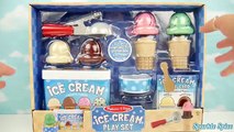 ICE CREAM Toys! Elsa and Anna toddlers enjoy ice cream! Best Learning Video for Kids Learn Colors