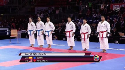 Male Team Kata Malaysia. BRONZE. 2016 World Karate Championships