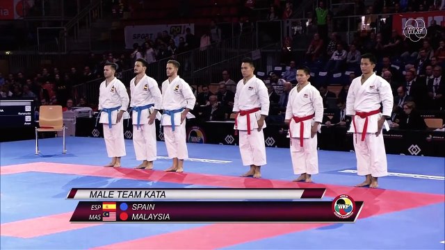 Male Team Kata Malaysia. BRONZE. 2016 World Karate Championships