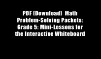 PDF [Download]  Math Problem-Solving Packets: Grade 5: Mini-Lessons for the Interactive Whiteboard