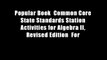 Popular Book  Common Core State Standards Station Activities for Algebra II, Revised Edition  For