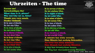 Learn German Fast: The Time