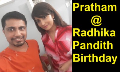 Pratham Funny Birthday Wishes To Radhika Pandith
