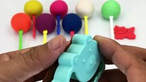 Learn Colors & Number From One To Nine Play Dough Lollipops  Animal Vehicles Molds Fun for Kids-qYb9uOc6IrQ