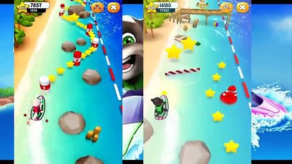 Talking Tom Jetski Angela Run VS Tom Run